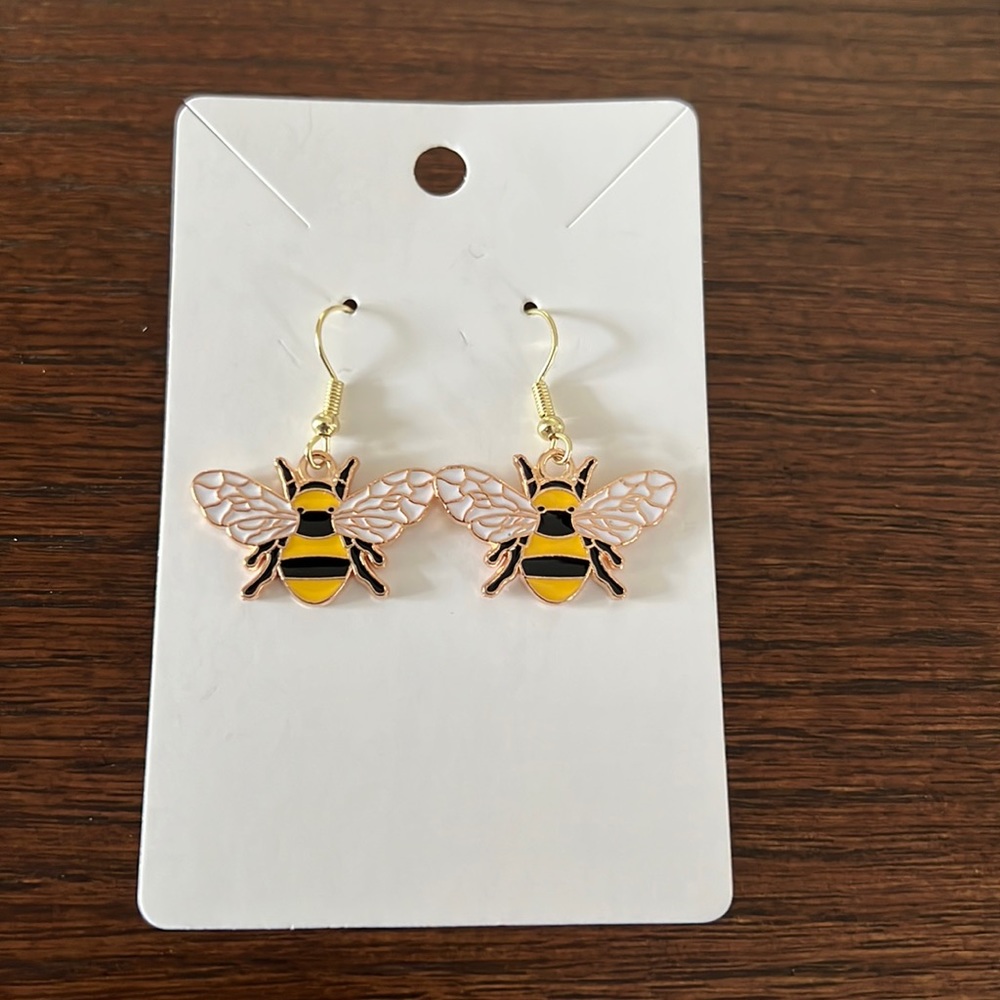 Bee Drop Earrings